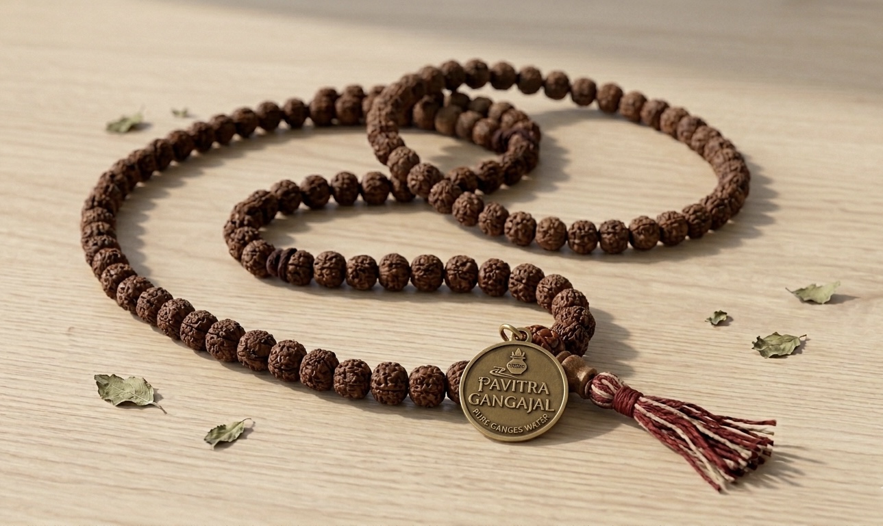 5 Mukhi Rudraksha Mala — Original Nepal (108 beads)